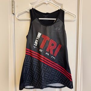 Voler Black and Red Triathlon Tank Top
